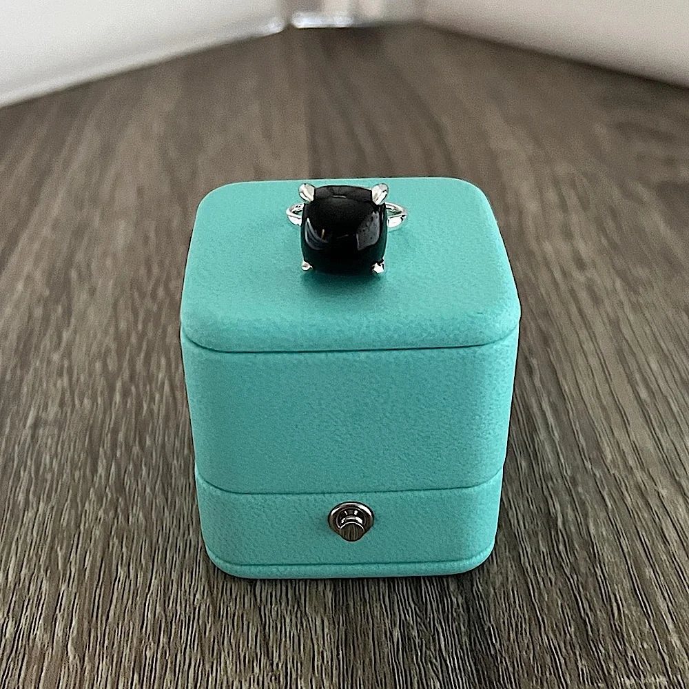 Black onyx‎ Paloma Picasso sugar stack ring